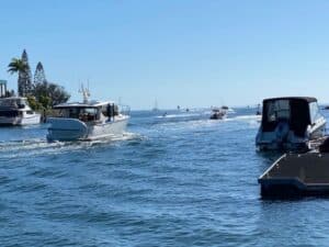 Boats and marine craft of all sizes are incorporated into a home exchange or house swap.