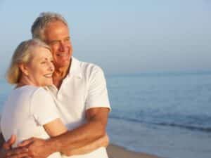 Two seniors enjoying their home swapping experience.